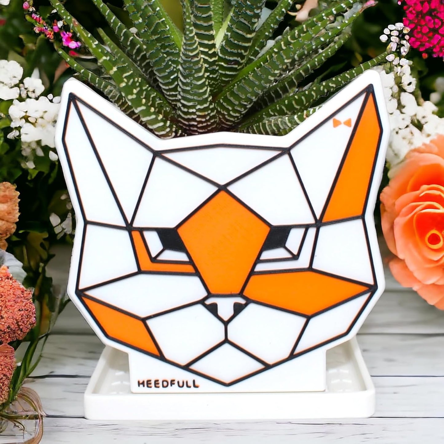 Cute Cat Planter - Flower Pot, Succulent Kitty - Fun Unique Cute Flower Pot - Cat Decor Vase for Cactus, Herb Succulent, Cat Owner Gifts - Small