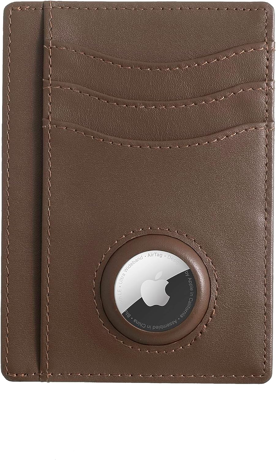 HeedFull - AirTag Wallet - Genuine Leather, Slim Design