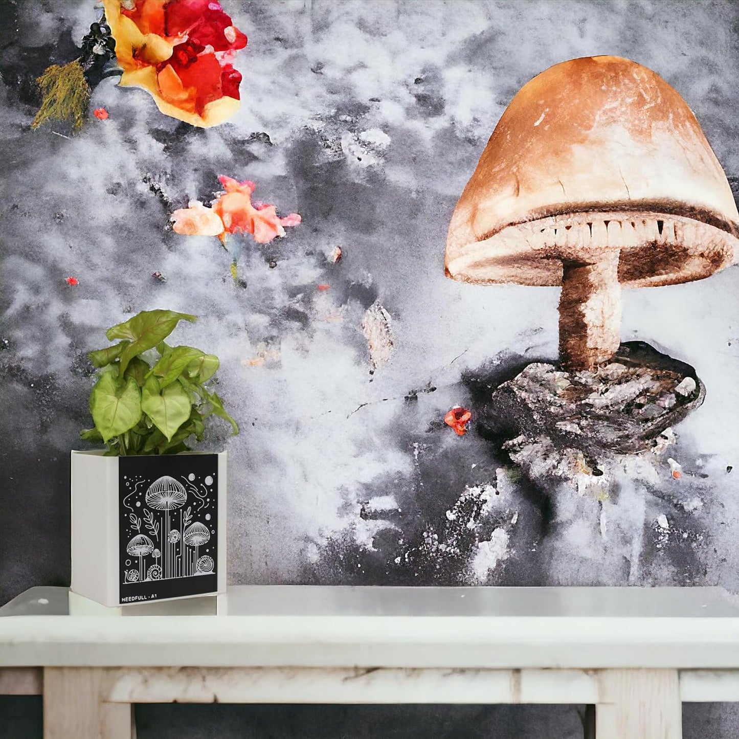 Mushroom Planter - Flower Pot - Unique for Indoor/Outdoor Plants - Mushroom Decor Vase for Cactus, Succulent, Plant Lover Gift - A1 - Small - Inside Diameter: 4.3 inches